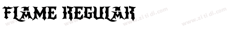 Flame Regular字体转换 Flame Regular字体转换